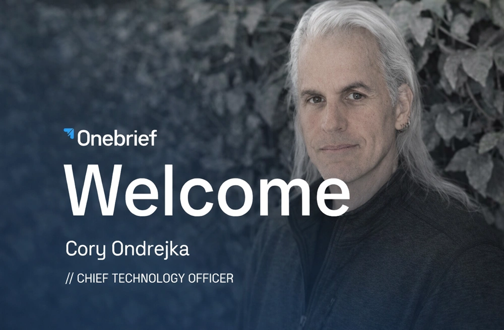 Onebrief Appoints CTO Cory Ondrejka